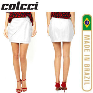 Skirt Colcci Off-White Size 6 Made in Brazil NWOT
